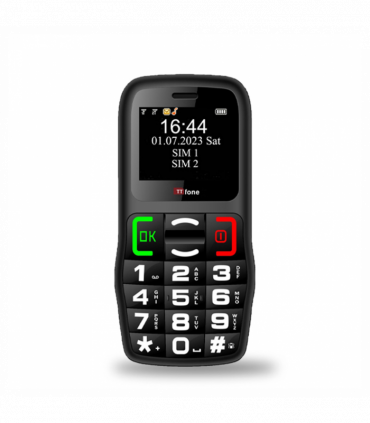 TTfone TT220 Big Button Mobile with USB Cable, Giff Gaff SIM