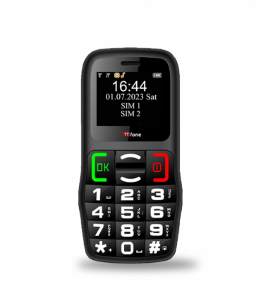 TTfone TT220 Big Button Mobile with USB Cable, O2 Pay As You Go