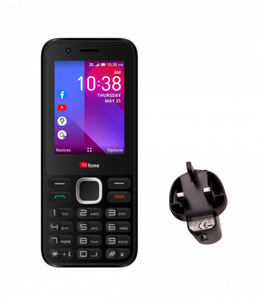TTfone TT240 Simple Easy to use Mobile Phone with Mains Charger