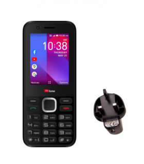 TTfone TT240 Simple Easy to use Mobile Phone with Mains Charger and Vodafone Pay As You Go Sim Card
