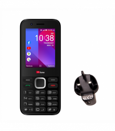TTfone TT240 Simple Easy to use Mobile Phone with Mains Charger and Vodafone Pay As You Go Sim Card