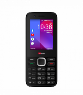TTfone TT240 Simple Easy to use Mobile with USB Cable and O2 Pay As You Go Sim Card