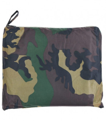 Waterproof Army Rain Poncho for Camping/Hiking Camouflage