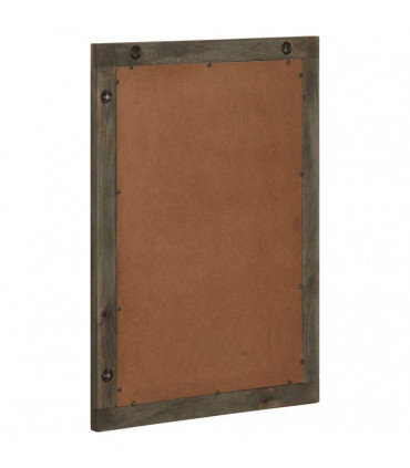 vidaXL Bathroom Mirror Grey 50x3x70 cm Solid Wood Mango