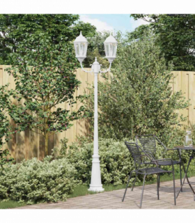 vidaXL Garden Light White 235 cm Aluminium