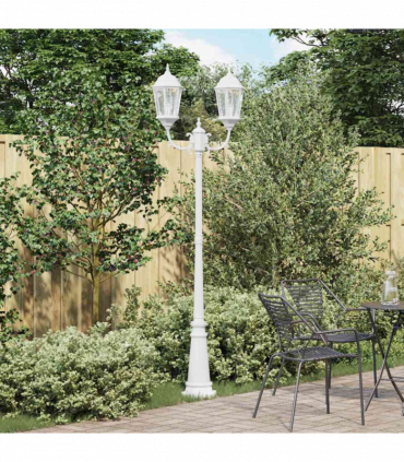 vidaXL Garden Light White 235 cm Aluminium
