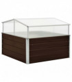 vidaXL Greenhouse Brown 100x100x85 cm Galvanised Steel