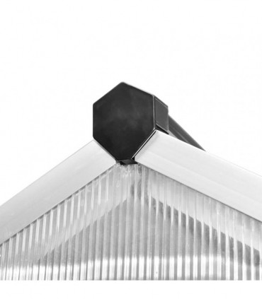 vidaXL Greenhouse Reinforced Aluminium 3.46 m²