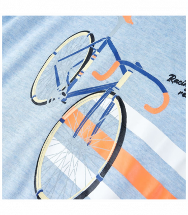 Kids' T-shirt Soft Blue Melange 104