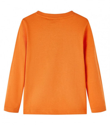 Kids' T-shirt with Long Sleeves Dark Orange 128