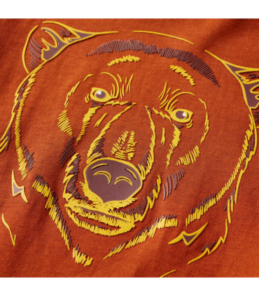 Kids' T-shirt with Long Sleeves Light Rust 128