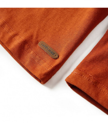 Kids' T-shirt with Long Sleeves Light Rust 128