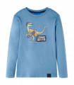 Kids' T-shirt with Long Sleeves Medium Blue 92