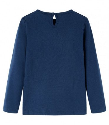 Kids' T-shirt with Long Sleeves Navy Blue 104