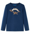 Kids' T-shirt with Long Sleeves Navy Blue 116
