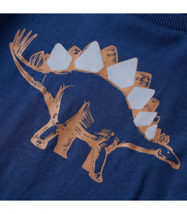 Kids' T-shirt with Long Sleeves Navy Blue 116