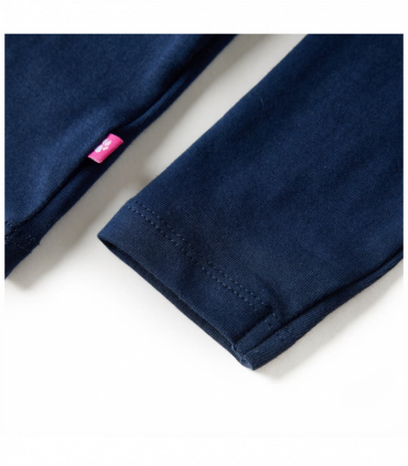 Kids' T-shirt with Long Sleeves Navy Blue 140