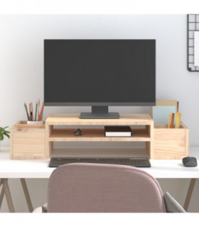 Monitor Stand 70x27.5x15 cm Solid Wood Pine