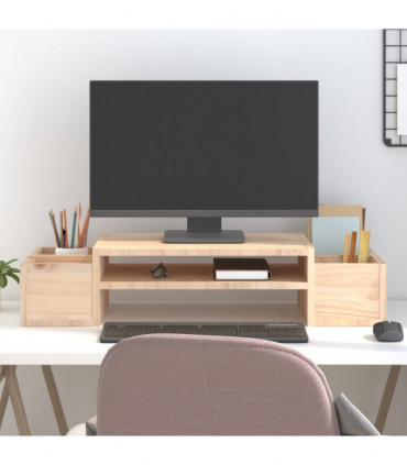Monitor Stand 70x27.5x15 cm Solid Wood Pine
