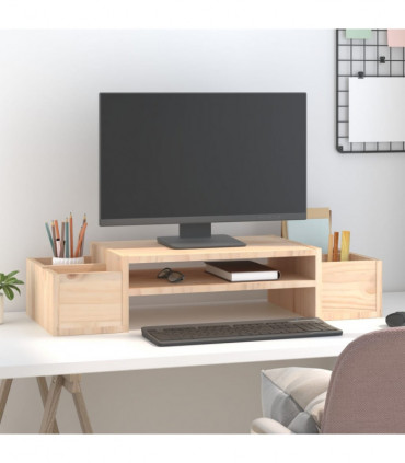Monitor Stand 70x27.5x15 cm Solid Wood Pine