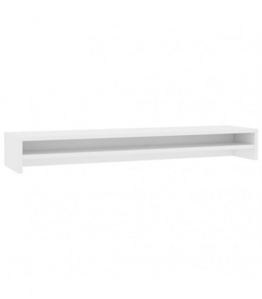 Monitor Stand White 100x24x13 cm Engineered Wood