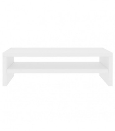 Monitor Stand White 42x24x13 cm Chipboard