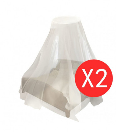 Mosquito Net 2 pcs Round 56x325x230 cm