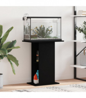 vidaXL Aquarium Stand Black 60.5x36x72.5 cm Engineered Wood