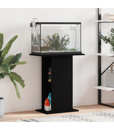 vidaXL Aquarium Stand Black 60.5x36x72.5 cm Engineered Wood
