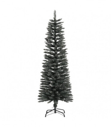 vidaXL Artificial Slim Christmas Tree with Stand Green 120 cm PVC