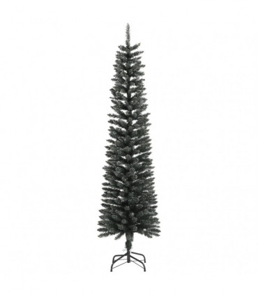 vidaXL Artificial Slim Christmas Tree with Stand Green 180 cm PVC
