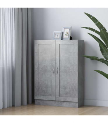 vidaXL Book Cabinet Concrete Grey 82.5x30.5x115 cm Engineered Wood