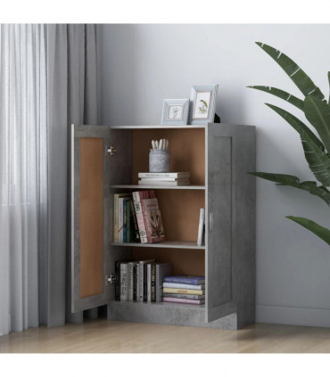 vidaXL Book Cabinet Concrete Grey 82.5x30.5x115 cm Engineered Wood