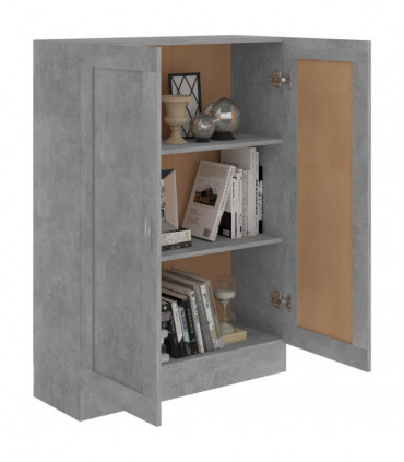 vidaXL Book Cabinet Concrete Grey 82.5x30.5x115 cm Engineered Wood