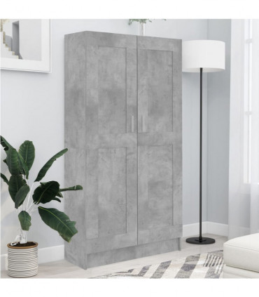 vidaXL Book Cabinet Concrete Grey 82.5x30.5x150 cm Engineered Wood