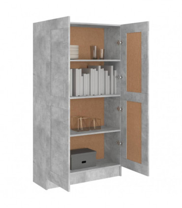 vidaXL Book Cabinet Concrete Grey 82.5x30.5x150 cm Engineered Wood
