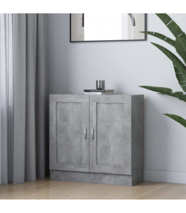 vidaXL Book Cabinet Concrete Grey 82.5x30.5x80 cm Engineered Wood