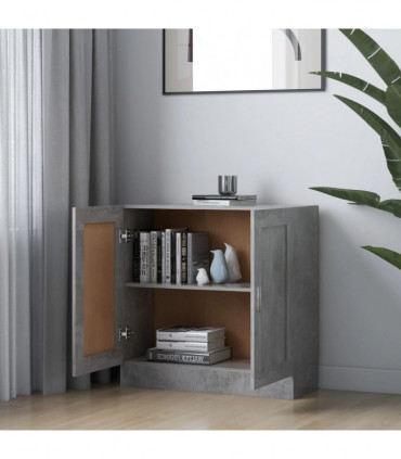 vidaXL Book Cabinet Concrete Grey 82.5x30.5x80 cm Engineered Wood