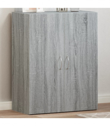 vidaXL File Cabinet Grey Sonoma 60x32x77.5 cm Engineered Wood