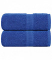 vidaXL Guest Towels 2 pcs Blue 30x50 cm 360 gsm 100% Cotton