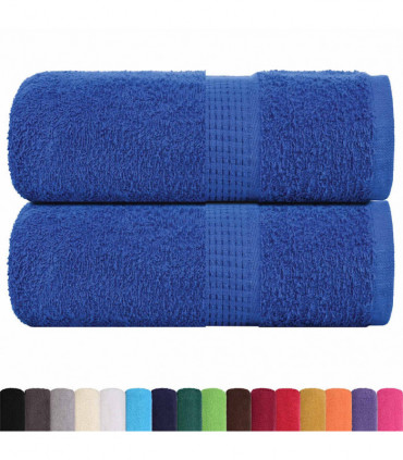 vidaXL Guest Towels 2 pcs Blue 30x50 cm 360 gsm 100% Cotton