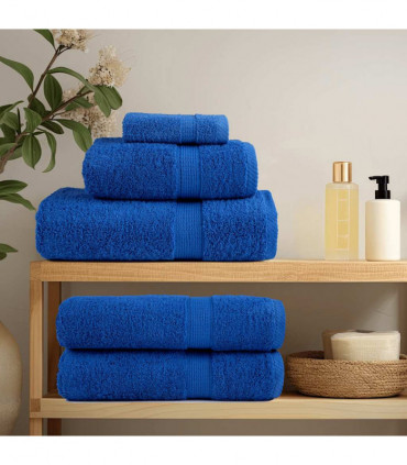 vidaXL Guest Towels 2 pcs Blue 30x50 cm 360 gsm 100% Cotton