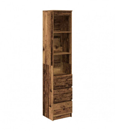 vidaXL Highboard Old Wood 37.5x35x180 cm Engineered Wood