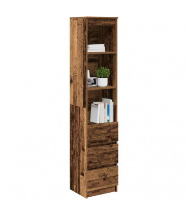vidaXL Highboard Old Wood 37.5x35x180 cm Engineered Wood