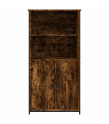 vidaXL Highboard Smoked Oak 62x36x121.5 cm Engineered Wood