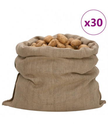 vidaXL Jute Sacks 30 pcs 100x110 cm 100% Jute 340 gsm
