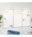 vidaXL Magnetic Whiteboard Foldable 120x100x1.7 cm Aluminium