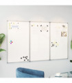 vidaXL Magnetic Whiteboard Foldable 150x80x1.7 cm Aluminium