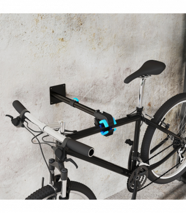 HOMCOM Bike Repair Stand, Wall Mount Bike Workstand w/ Adjustable Clamp