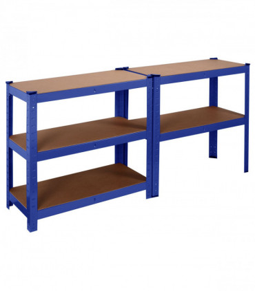 Heavy Duty Steel & MDF 5 Tier Racking in Blue